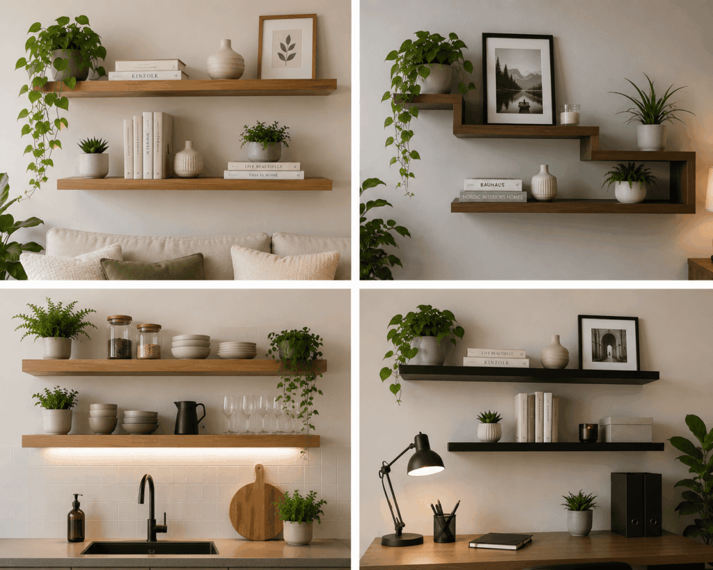 Etagère murale salon 