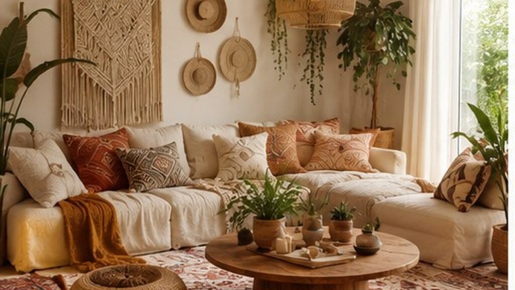 Déco salon bohème